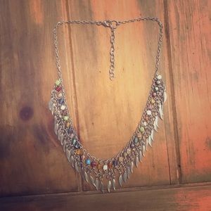 Tribal feather necklace